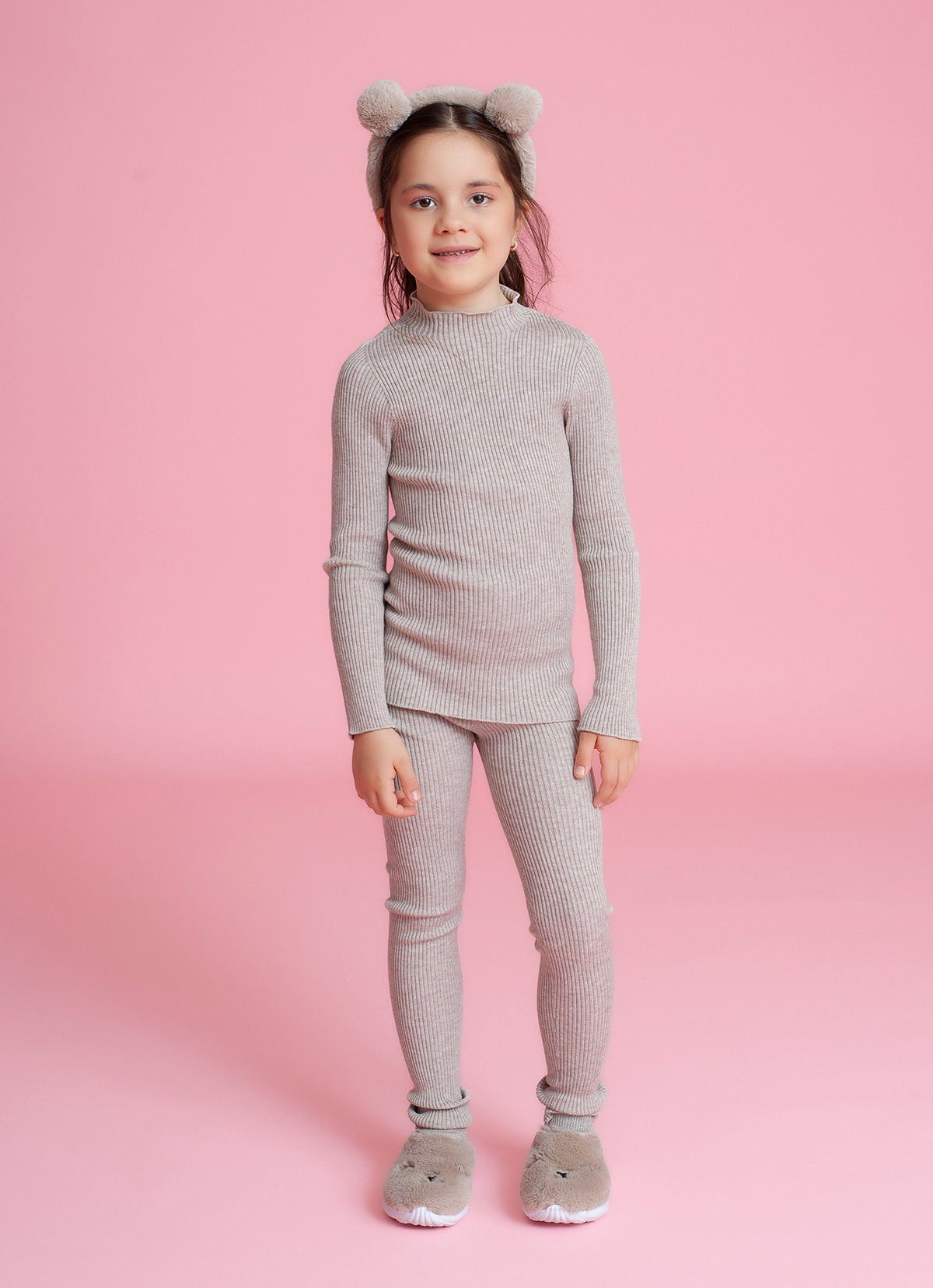 Calça Legging Tricot Canelado Sem Costura