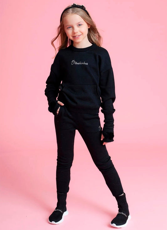Blusa Tricot Bolsos Canguru