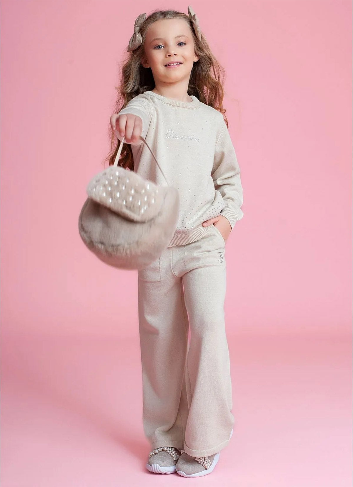 Calça Reta Tricot Pituchinhus