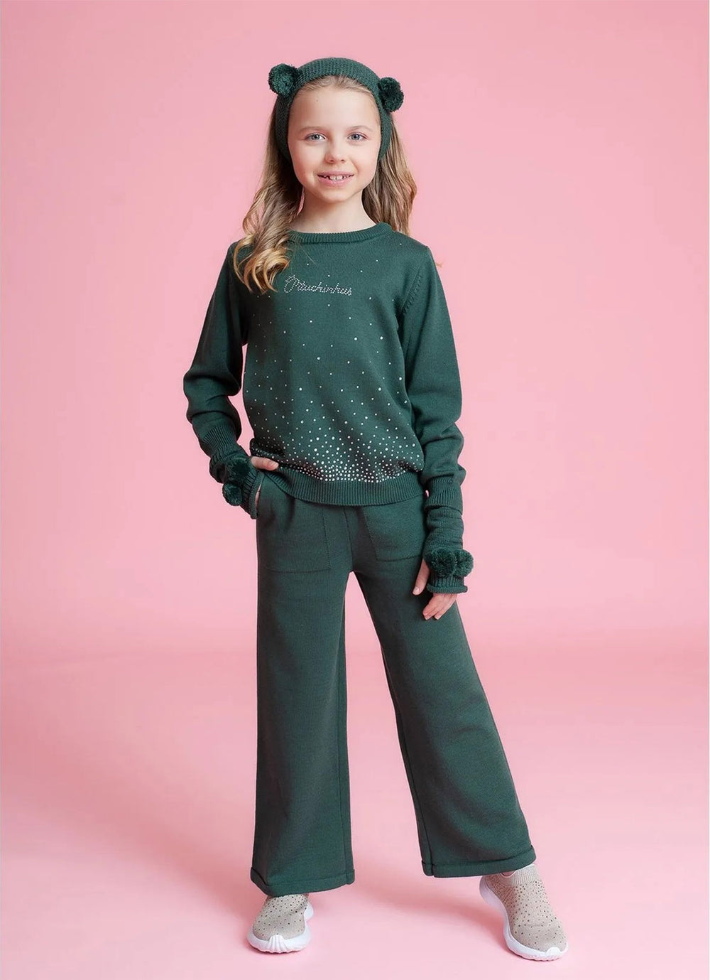Calça Reta Tricot Pituchinhus