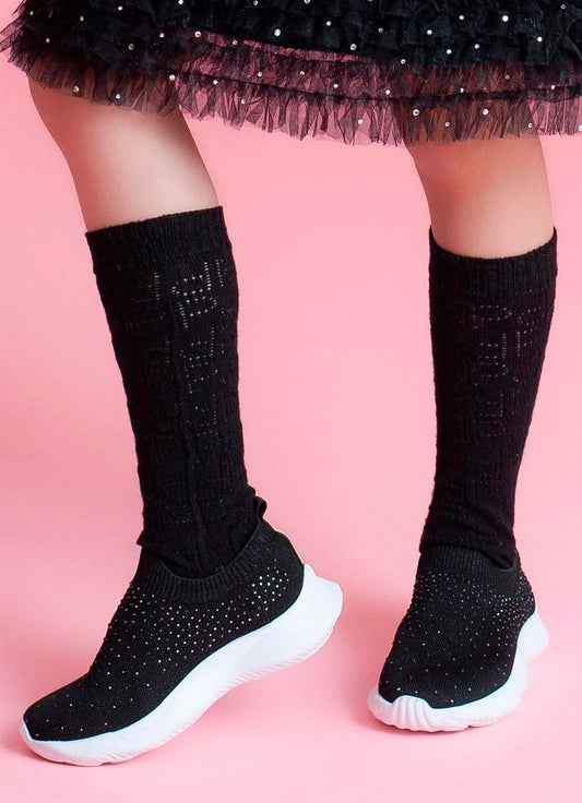Meia Tricot Monogramas