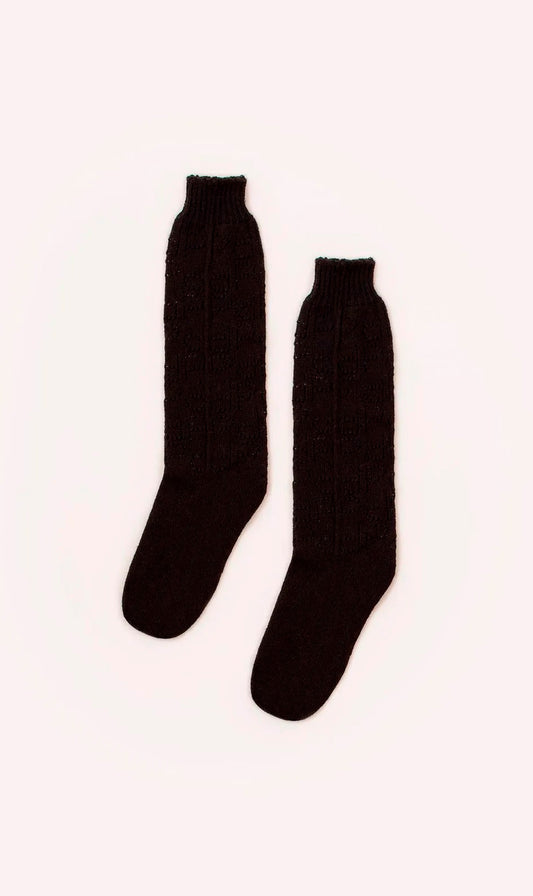 Meia Tricot Monogramas