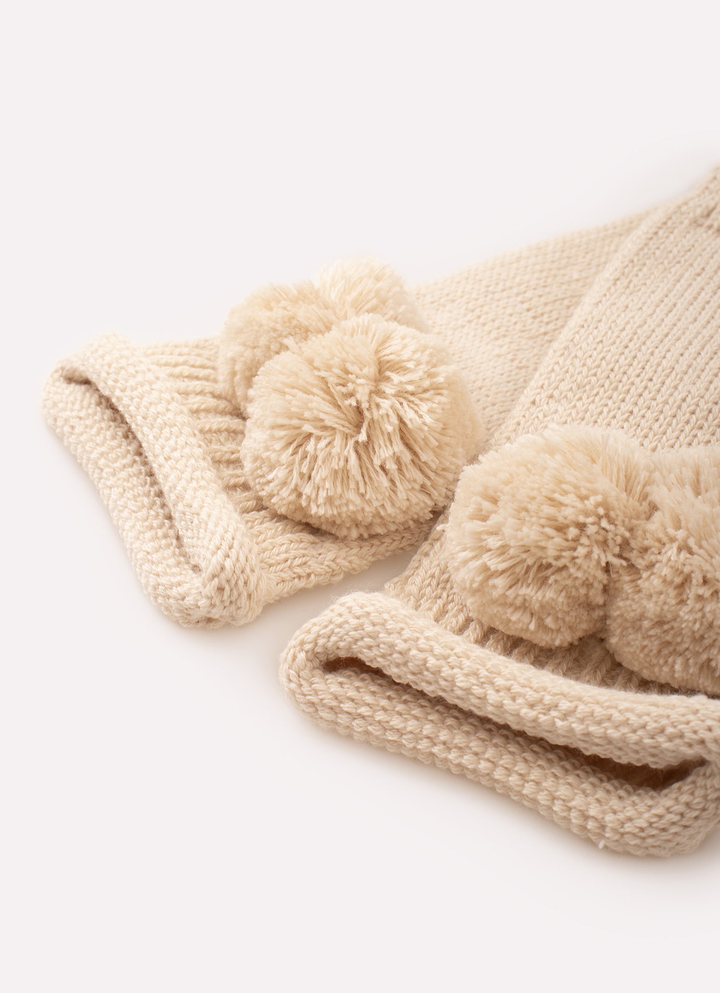 Luva Tricot Pompom