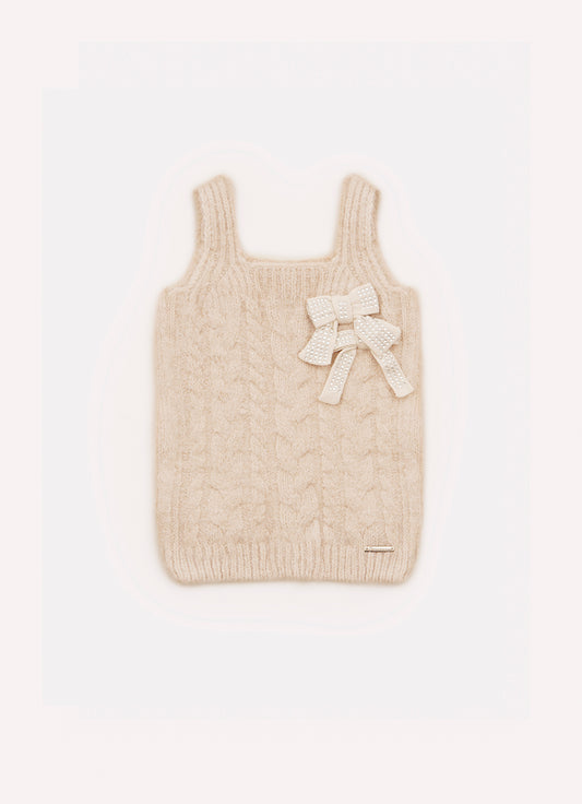 Colete Tricot  Sem Costura Laços