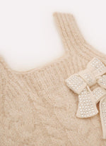 Colete Tricot  Sem Costura Laços