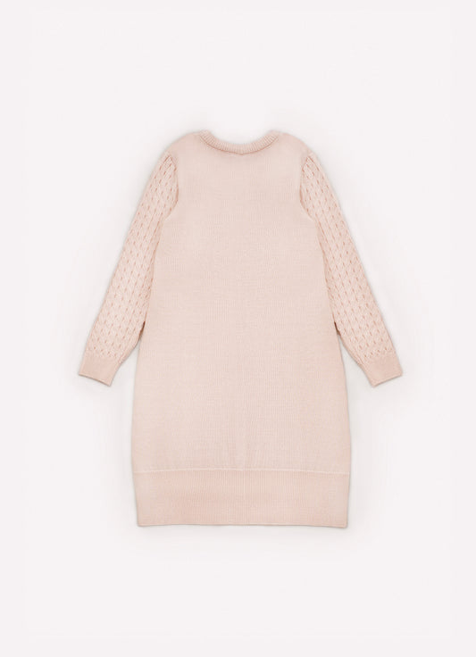 Vestido Tricot Ponto Trança