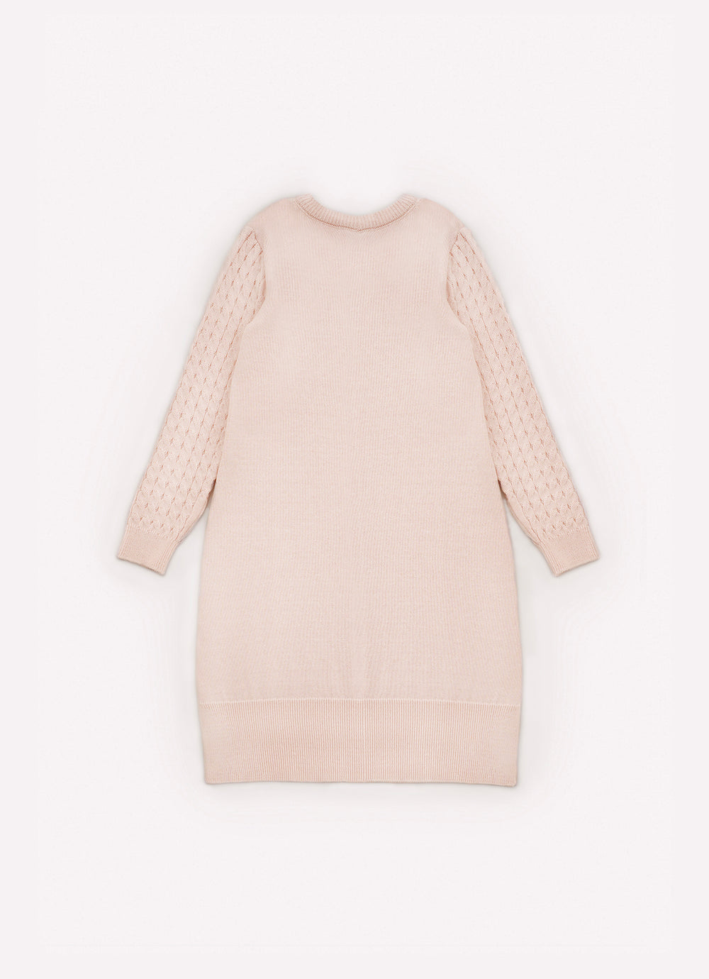 Vestido Tricot Ponto Trança