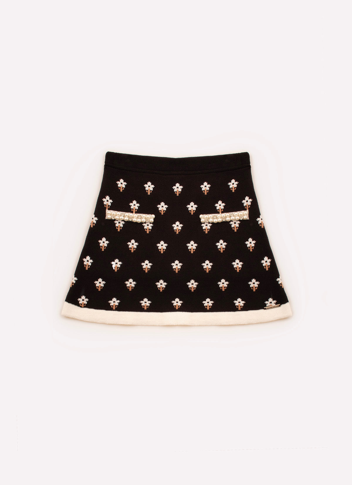 Saia Short Tricot Bordados