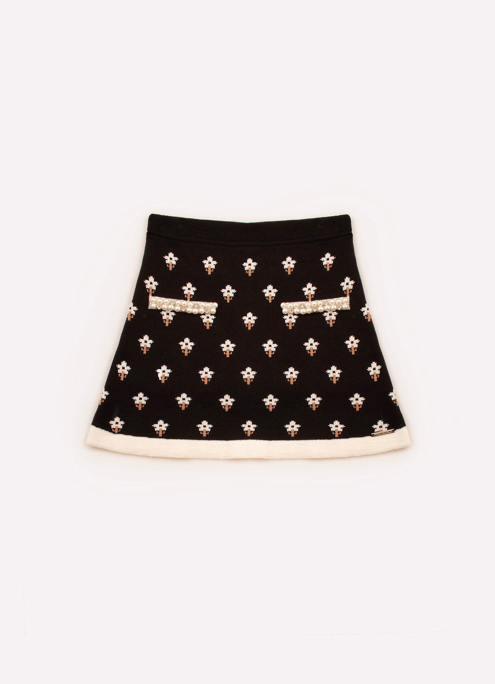 Saia Short Tricot Bordados