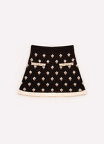 Saia Short Tricot Bordados