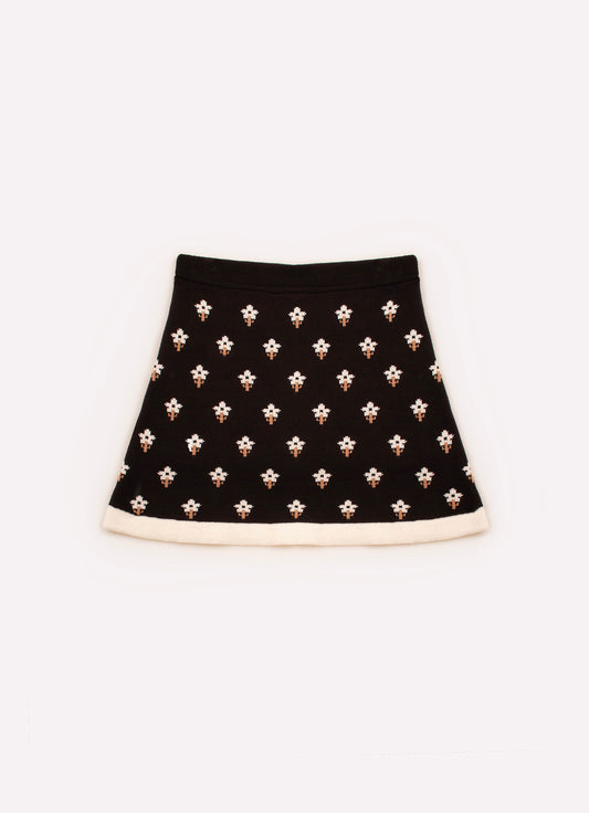 Saia Short Tricot Bordados