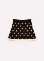 Saia Short Tricot Bordados