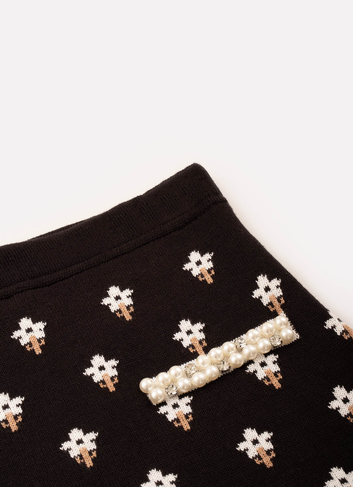 Saia Short Tricot Bordados