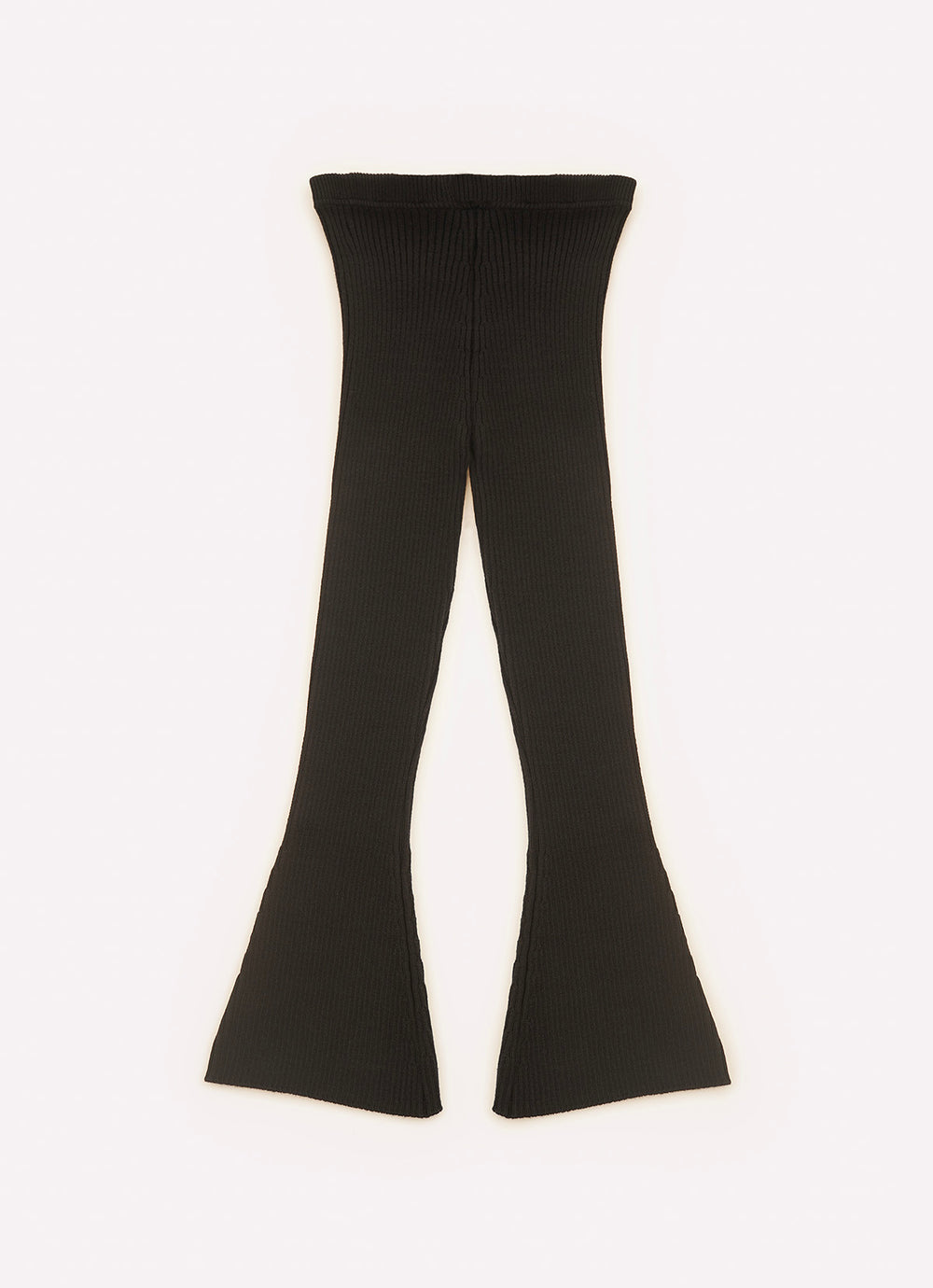 Calça Tricot Canelado Flare