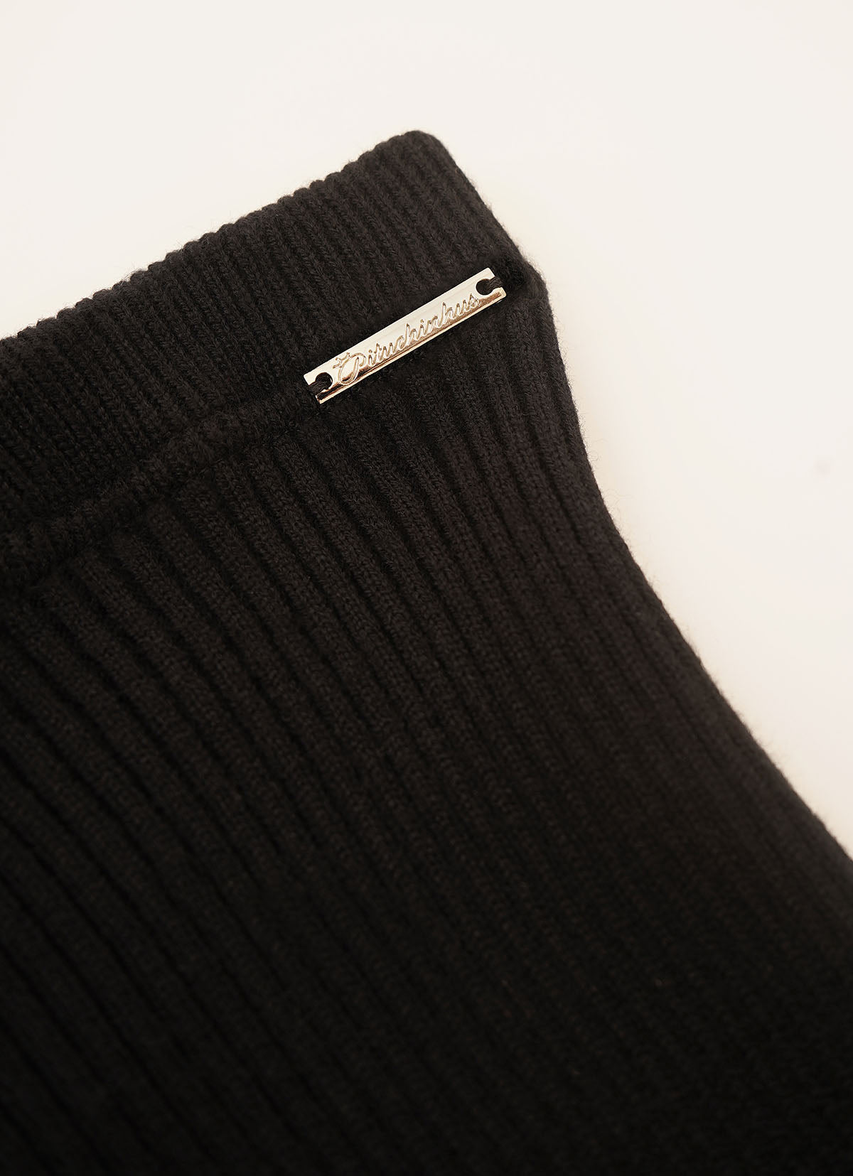 Calça Tricot Canelado Flare