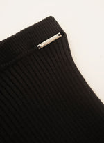 Calça Tricot Canelado Flare