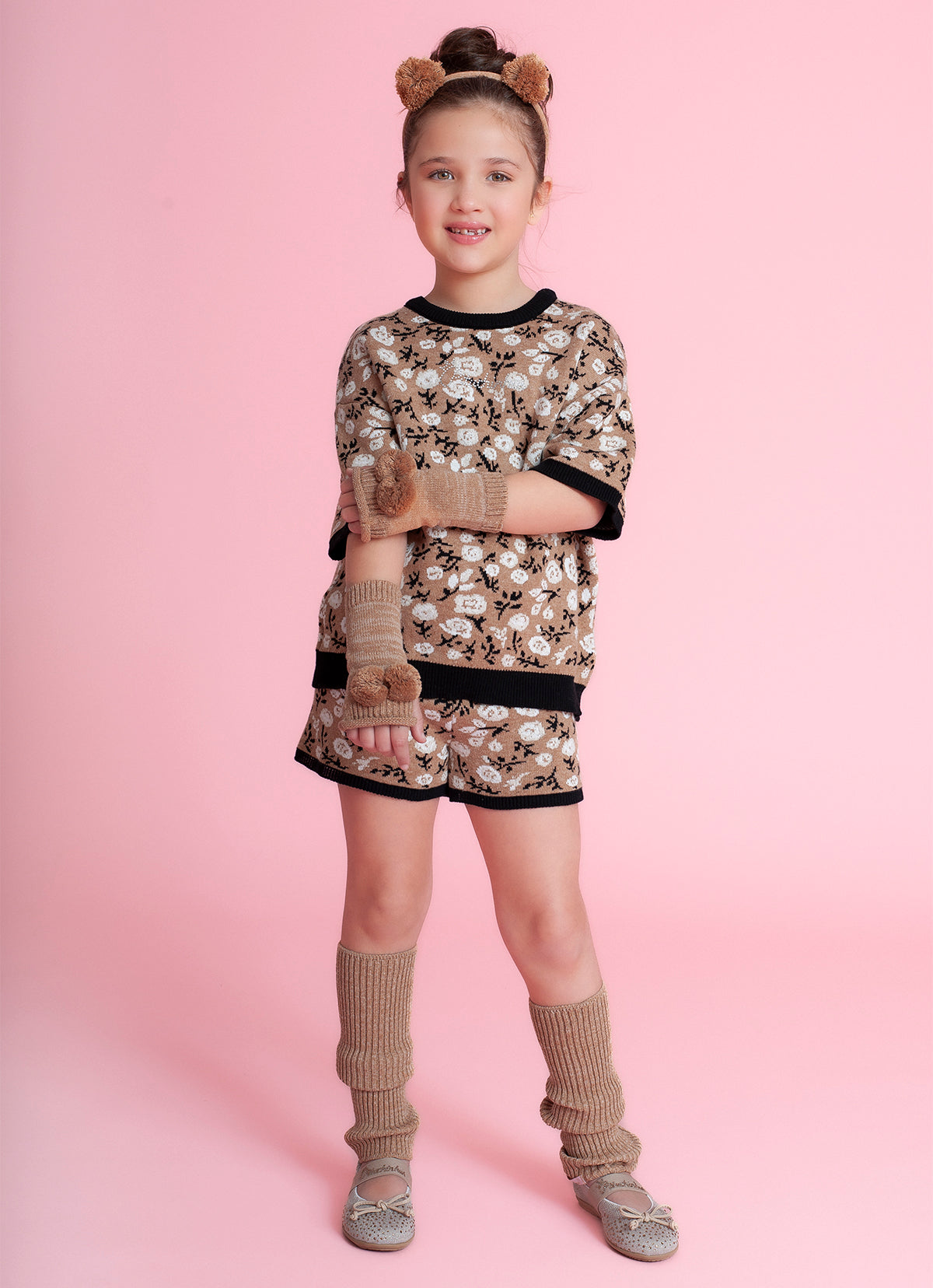 Short Tricot Florzinhas