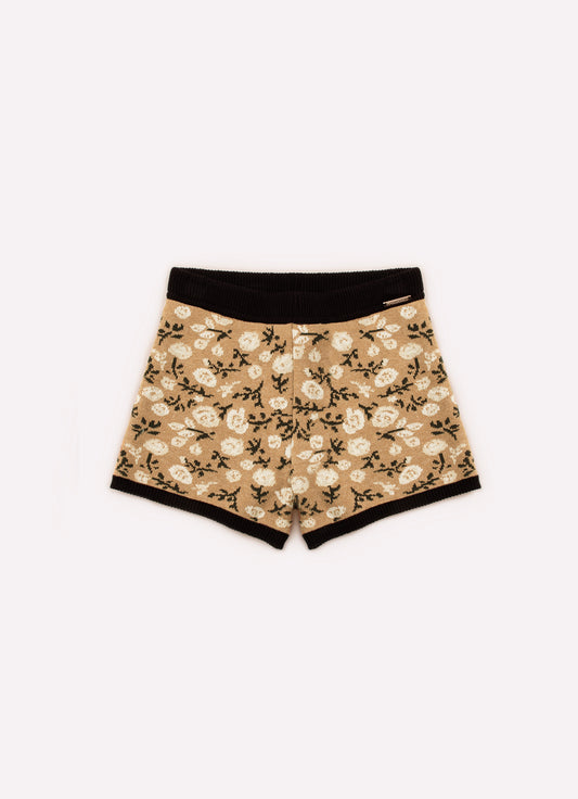 Short Tricot Florzinhas