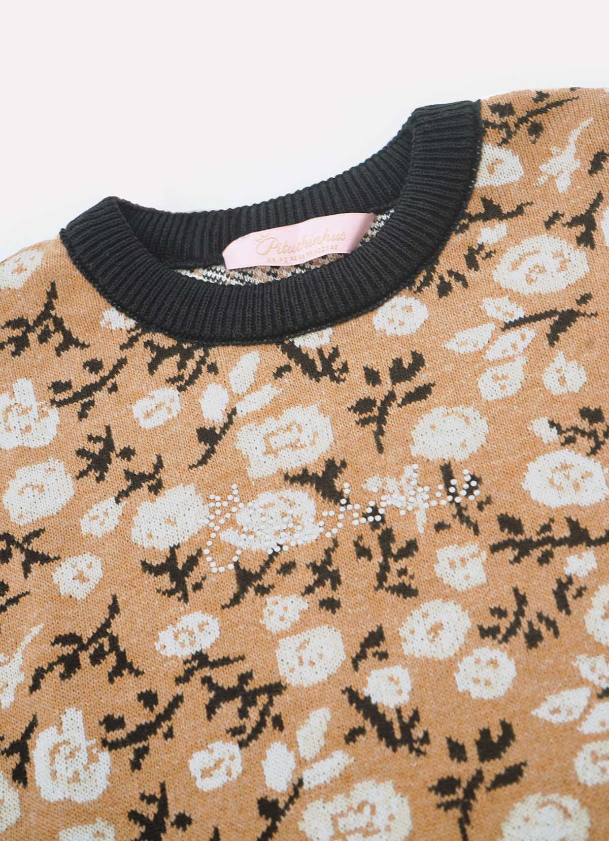 Blusa Tricot Florzinhas