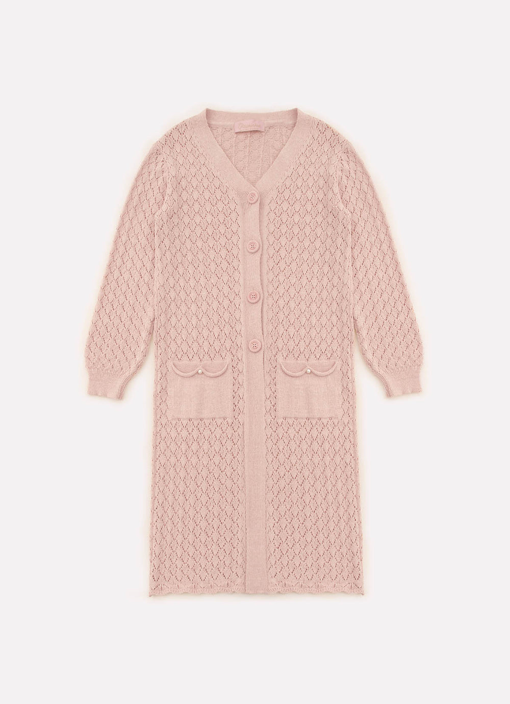 Casaco Tricot Ponto Renda