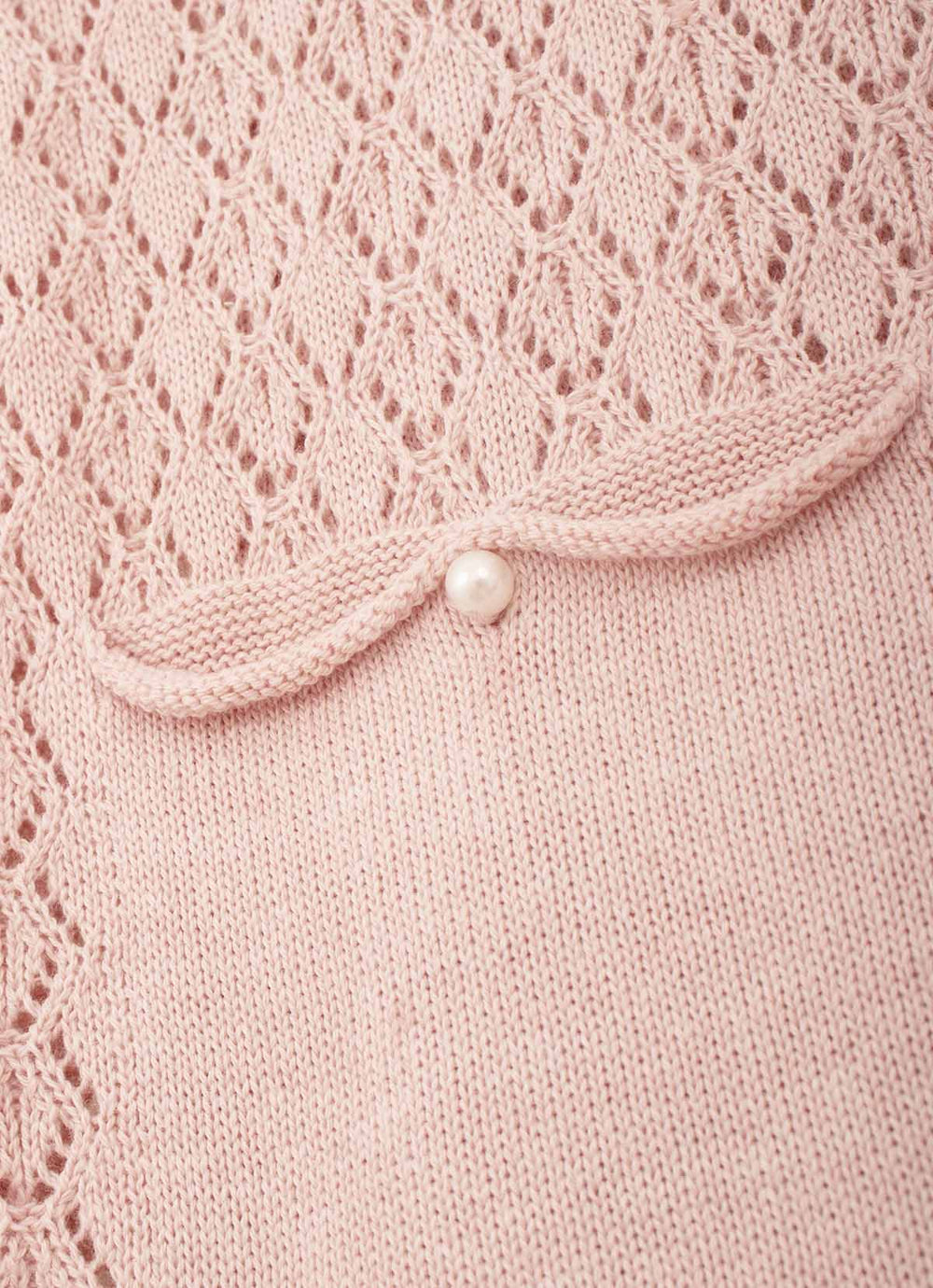 Casaco Tricot Ponto Renda