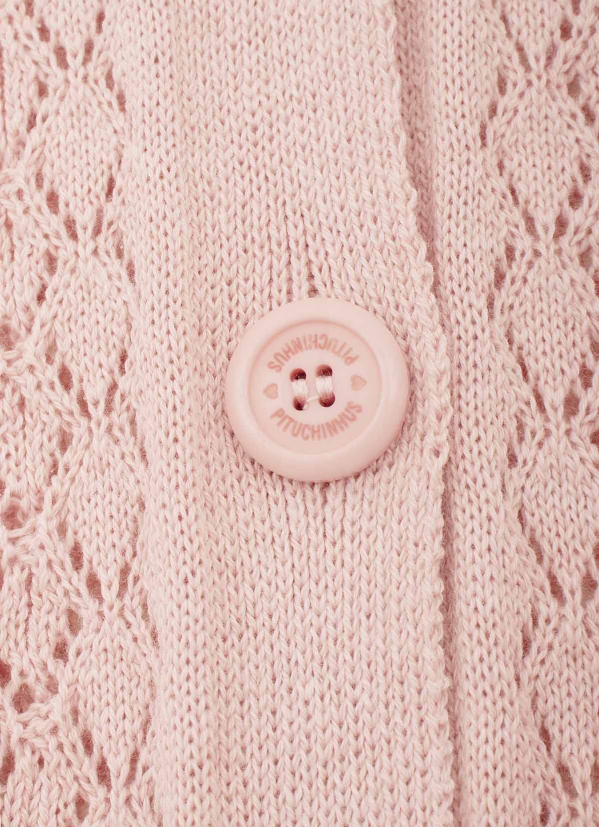 Casaco Tricot Ponto Renda