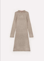 Vestido Tricot Canelado Sem Costura