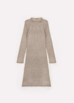 Vestido Tricot Canelado Sem Costura
