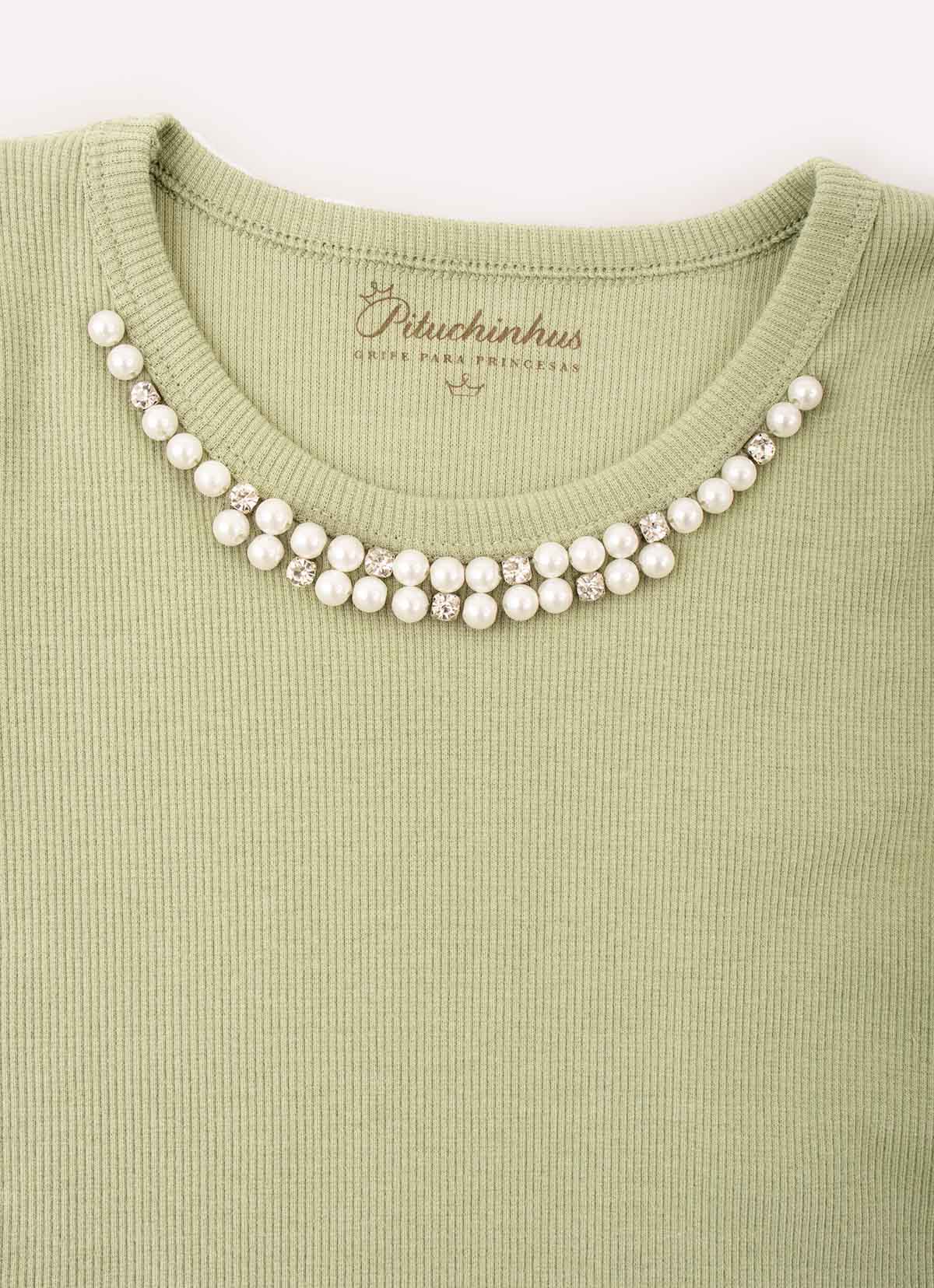 Blusa Rib Bordados