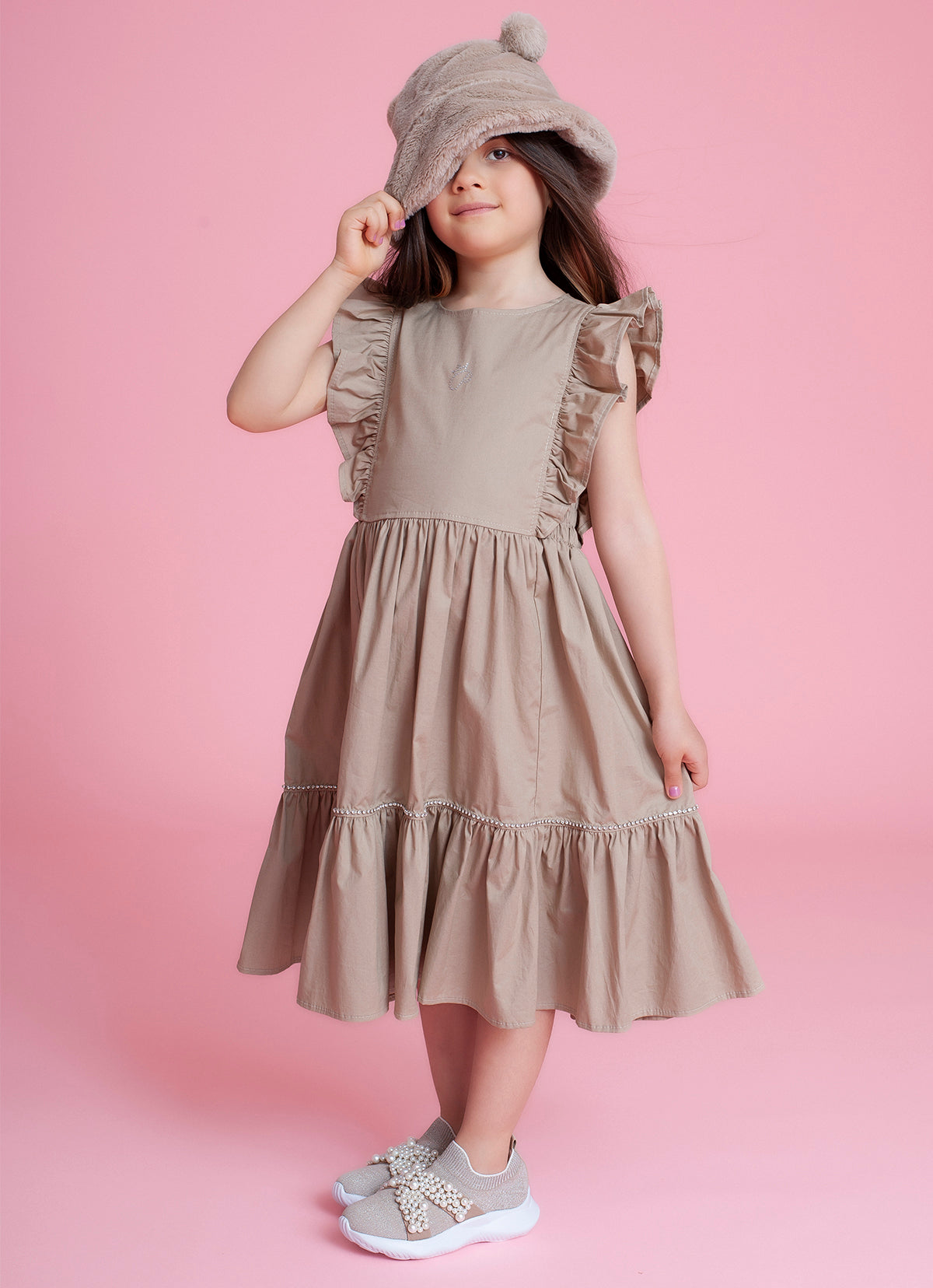 Vestido Tricoline Lastex