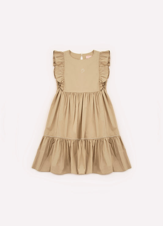 Vestido Tricoline Lastex