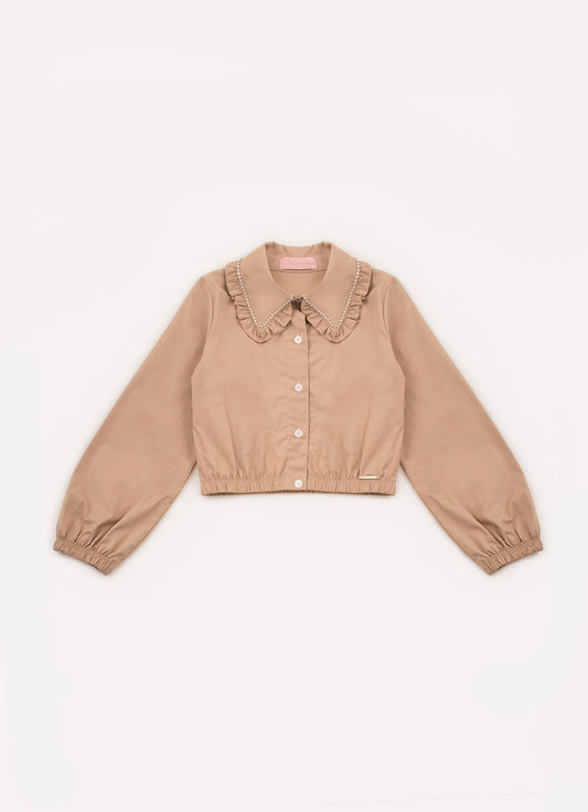 Camisa Tricoline Gola Babadinho