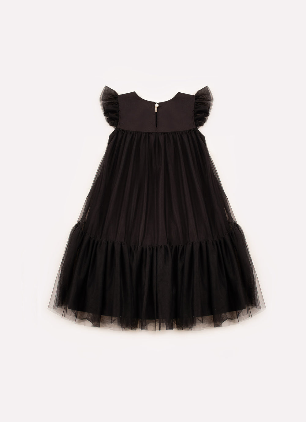 Vestido Festa Algodão e Tule