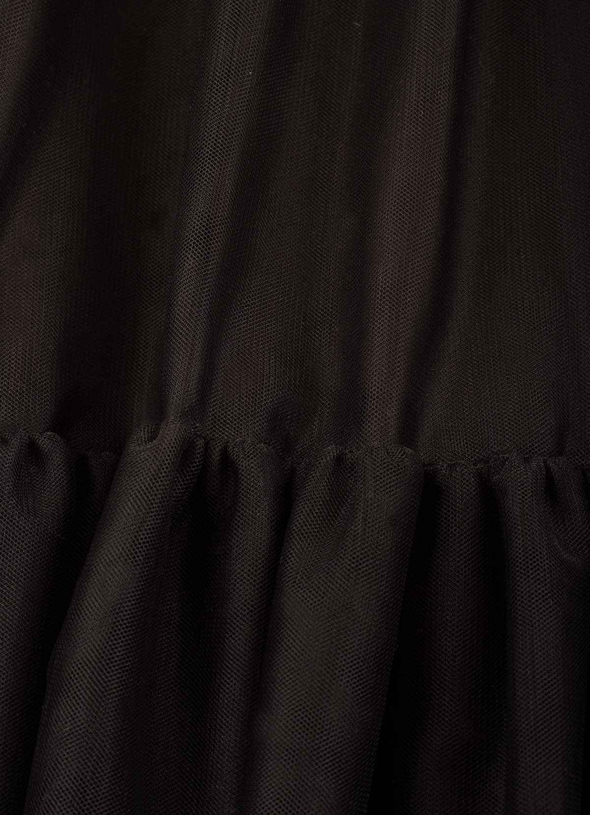Vestido Festa Algodão e Tule