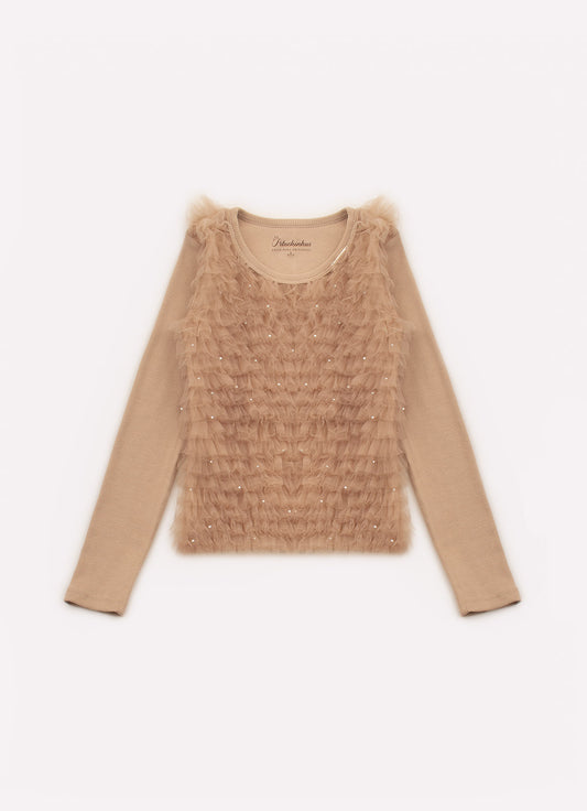 Blusa Ribana Frufru Tule