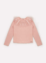 Blusa Cotton Gola Tule