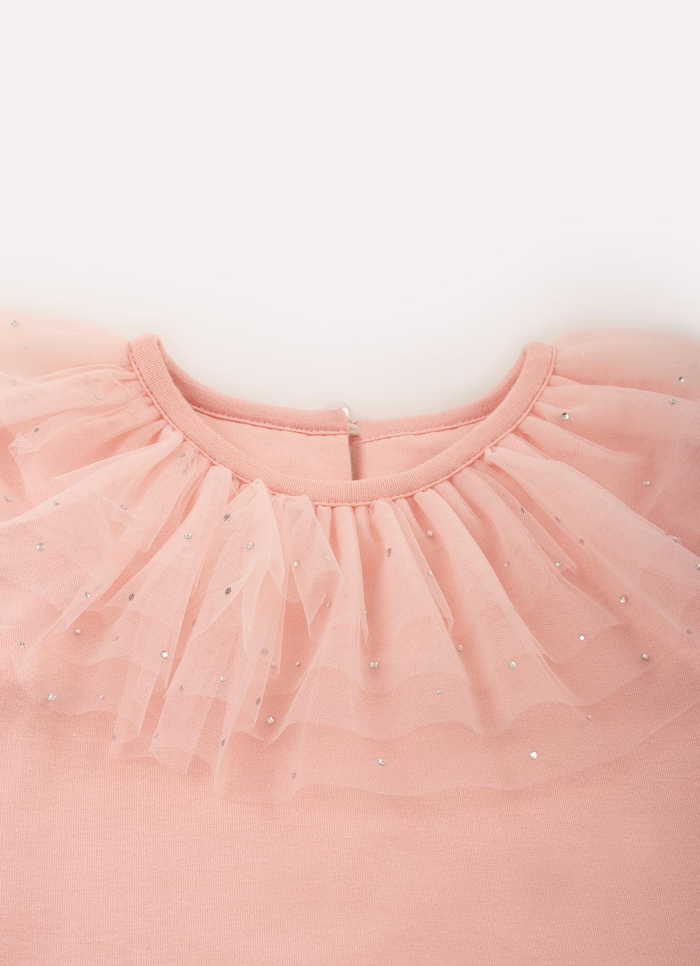 Blusa Cotton Gola Tule