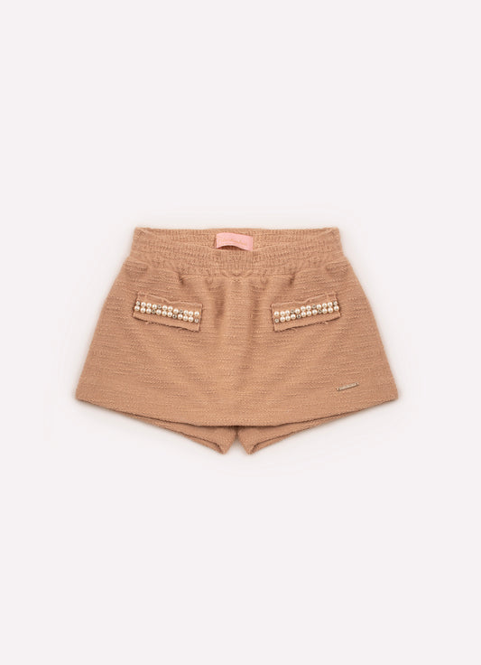 Short Saia Moletom Boucle