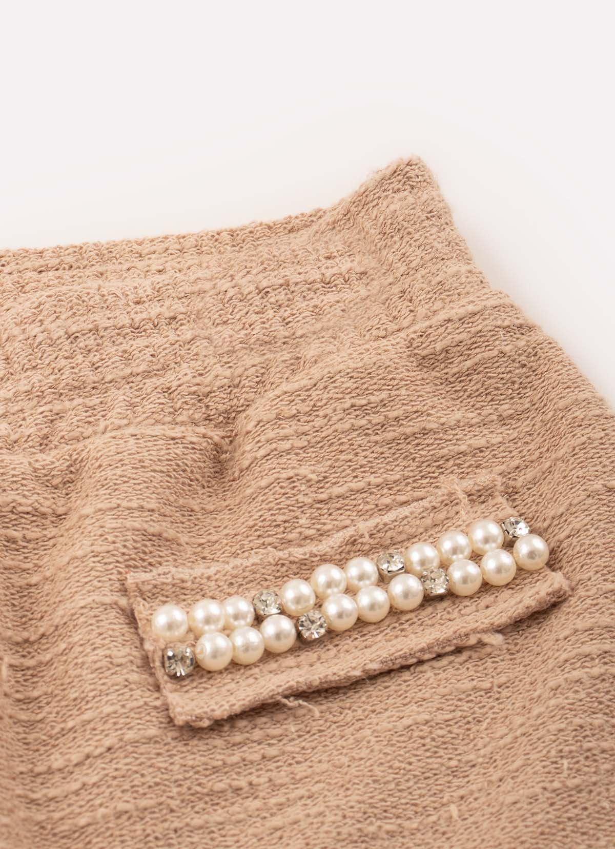 Short Saia Moletom Boucle