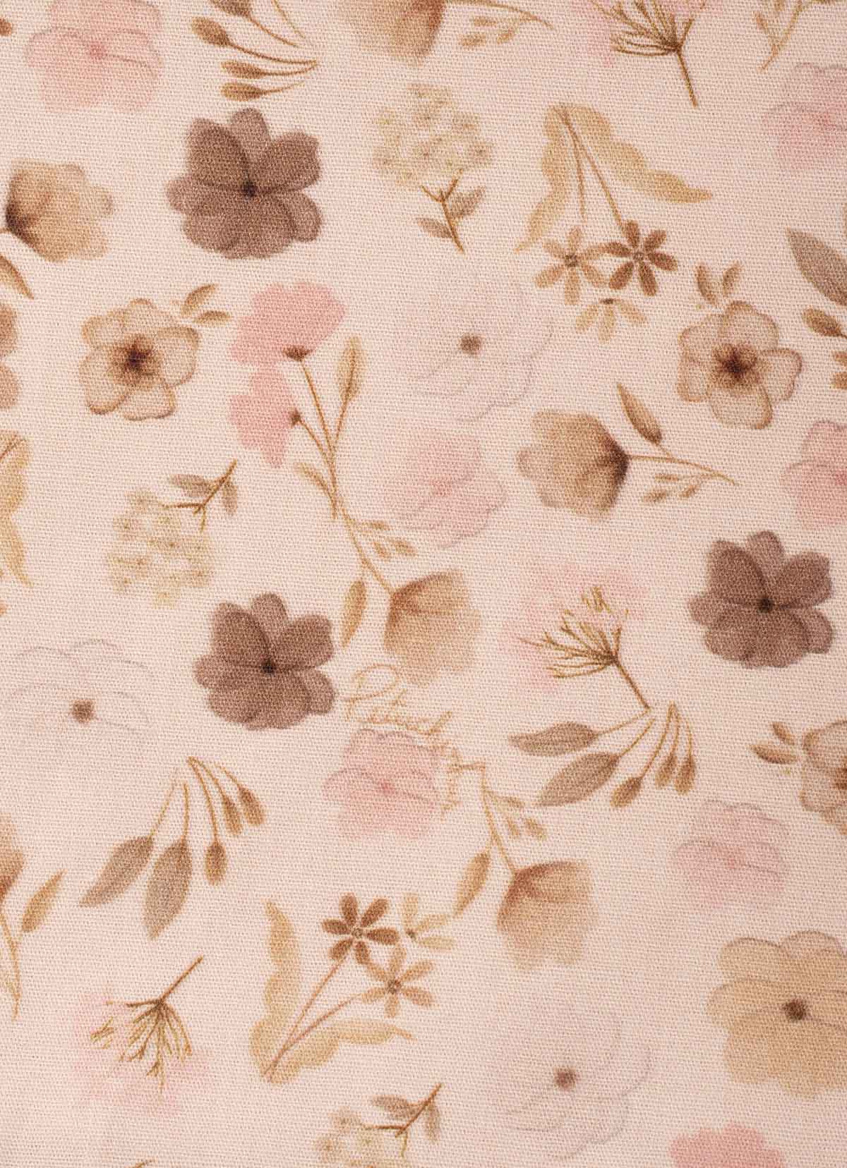 Vestido Algodão Estampado e Tule
