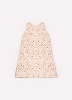 Vestido Algodão Estampado e Tule