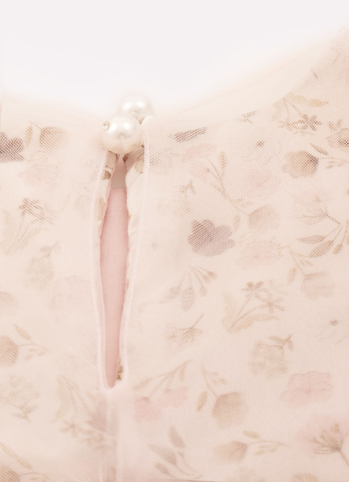 Vestido Algodão Estampado e Tule