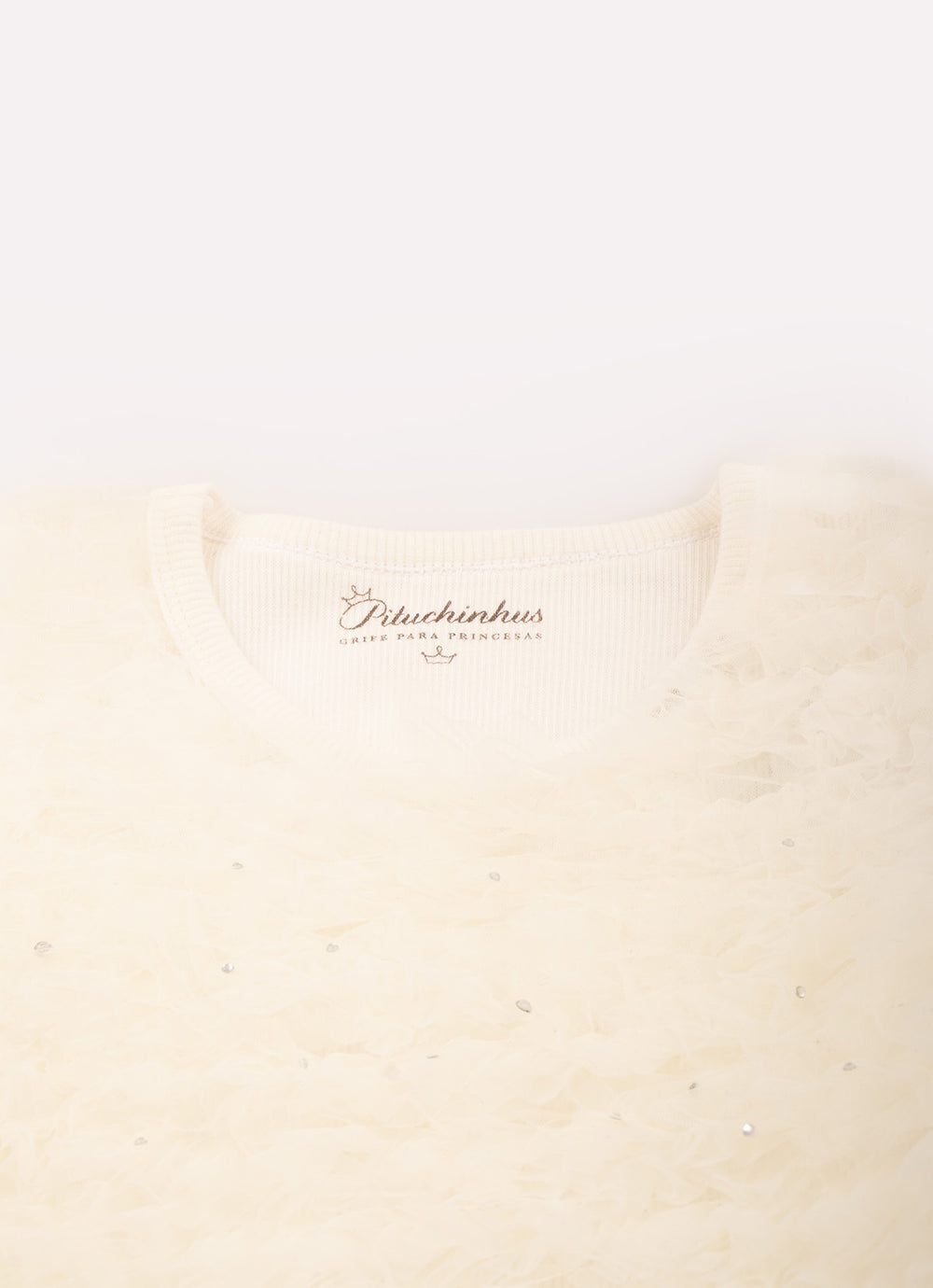 Blusa Rib Frufru Tule