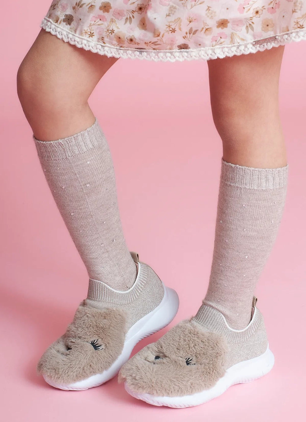 Meia de Tricot com Cristais