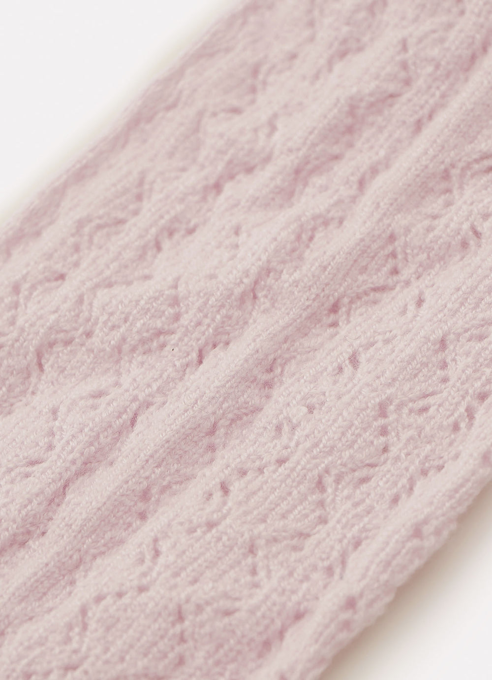 Meia Tricot Ponto Renda Laço