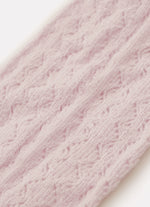 Meia Tricot Ponto Renda Laço