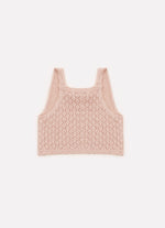 Blusa Cropped Tricot Ponto Renda