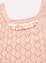 Blusa Cropped Tricot Ponto Renda