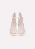 Bota Knit Couro
