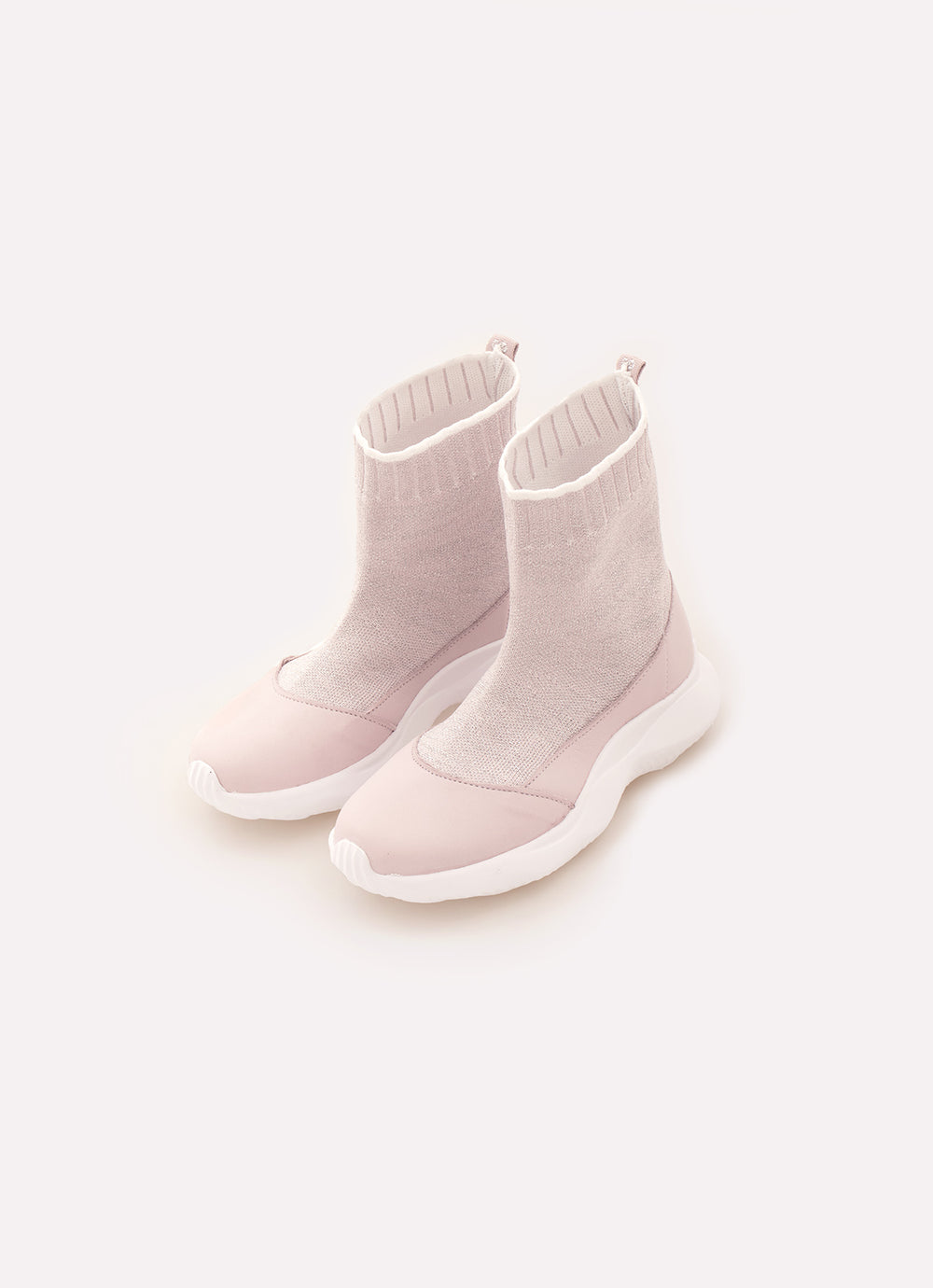 Bota Knit Couro